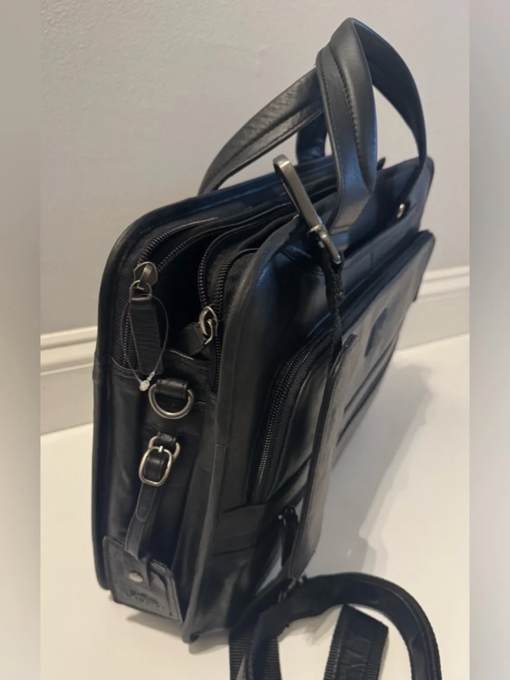 MANCINI Milan Triple Compartment Briefcase NWT